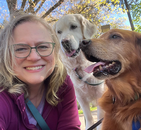 Valorie with animals